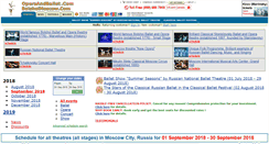 Desktop Screenshot of operaandballet.com