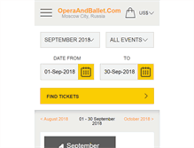 Tablet Screenshot of operaandballet.com
